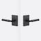 Sure-Loc Hardware Sure-Loc Hardware Levanto Passage Rosette, Flat Black, Smooth Grip in Flat Black LV101 FBL GRIP-SM FBL - alternate 1